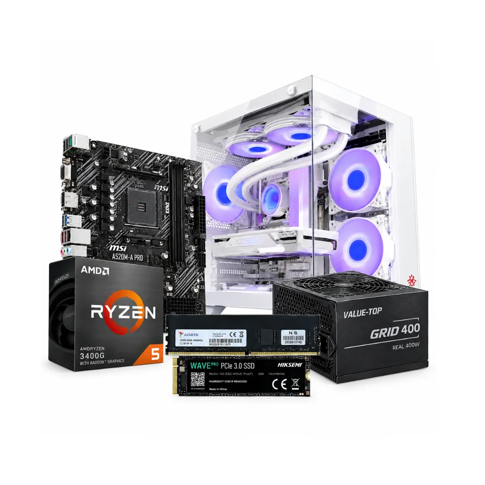 AMD Ryzen 5 3400G Processor Desktop PC